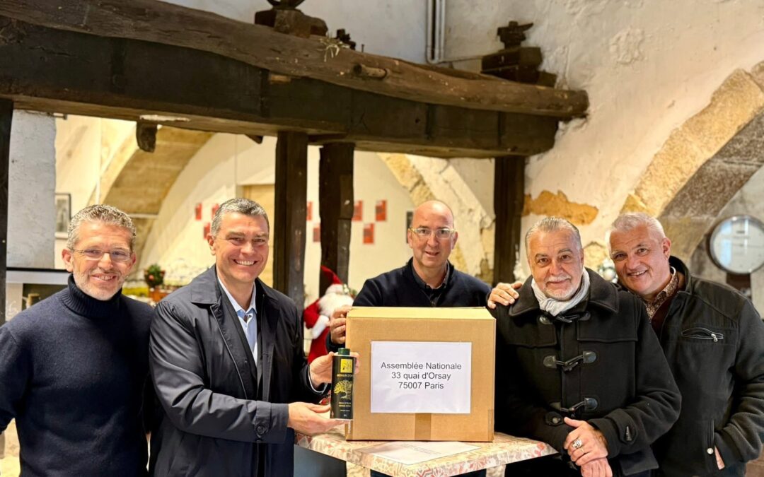 L&rsquo;huile du Moulin d&rsquo;Opio sur les tables de l&rsquo;Assemblée Nationale