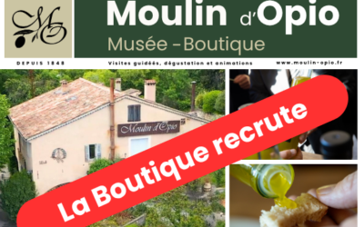 La Boutique du Moulin d’Opio recrute !
